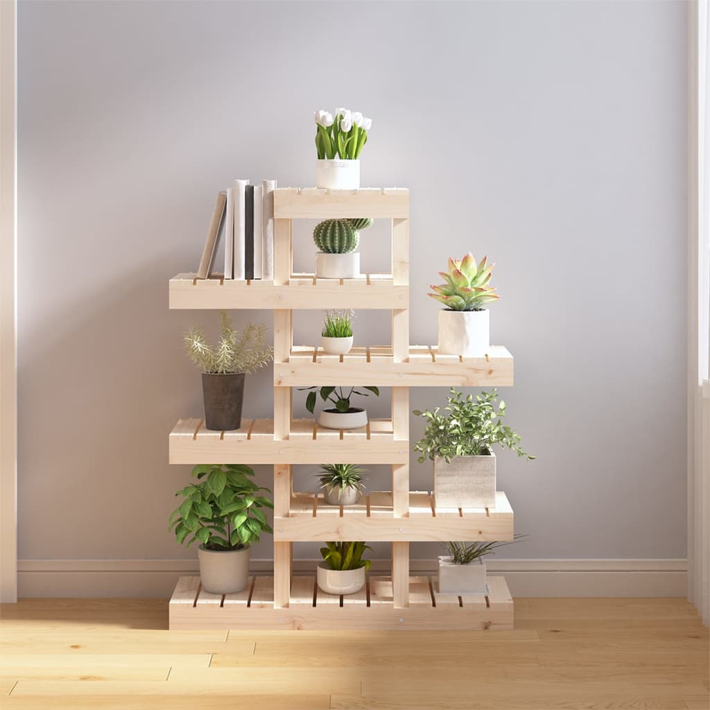 Vidaxl plantenstandaard 85x25x109,5 cm massief groenhout