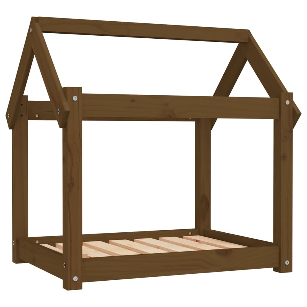 VidaXL Hondenmand 71x55x70 cm massief groenenhout honingbruin