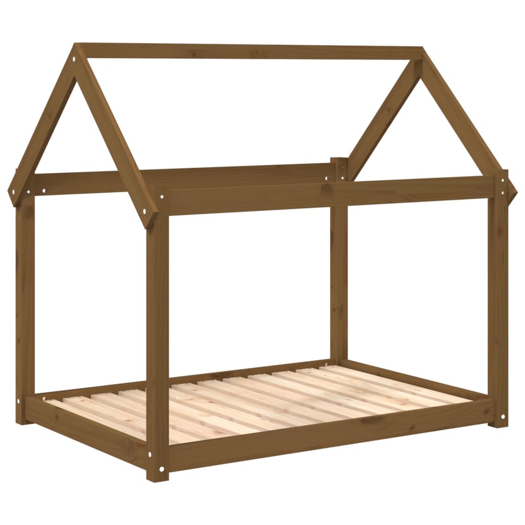 Vidaxl hondenmand 111x80x100 cm massief groenhout honingbruin