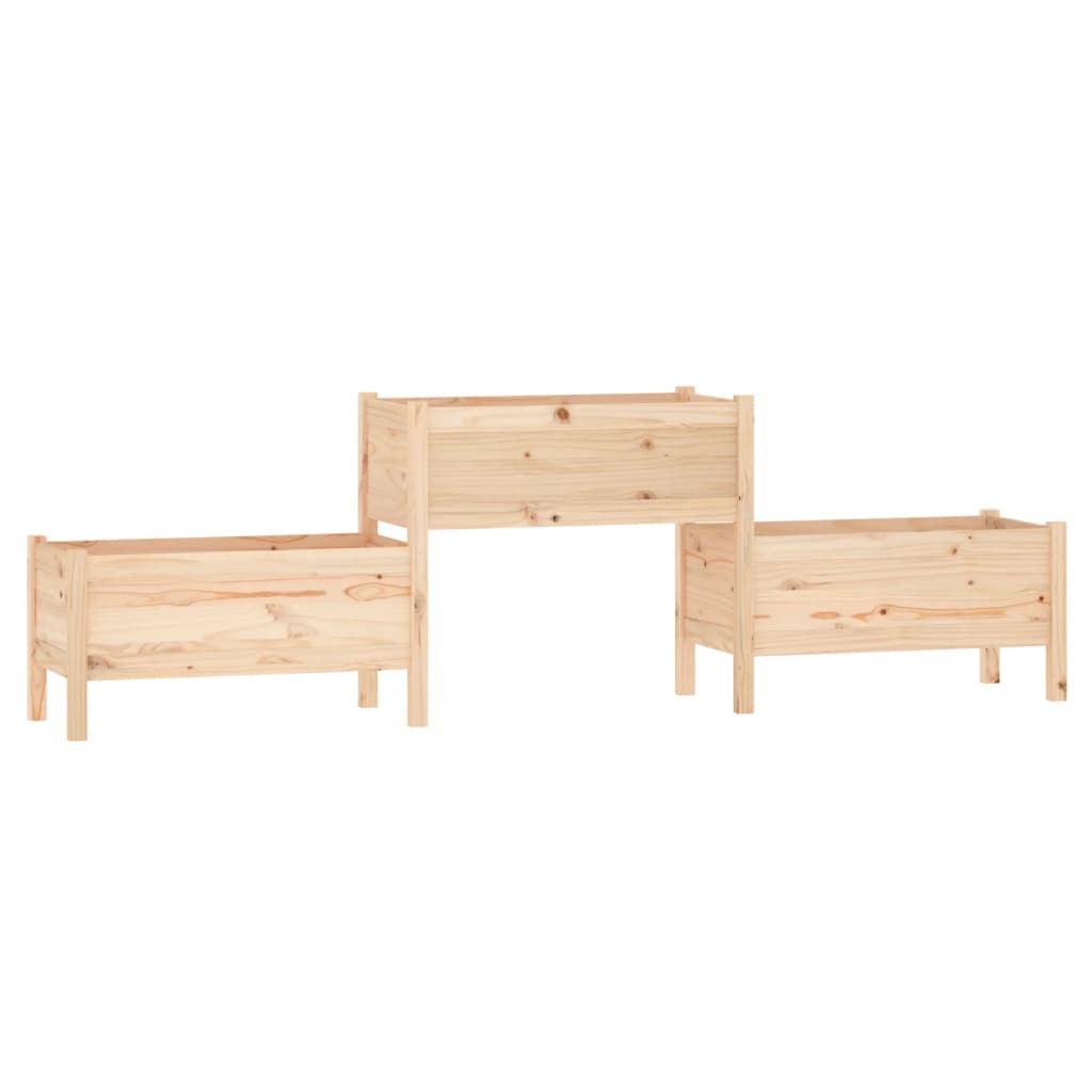 VidaXL Plantenbak 245,5x44x75 cm massief groenhout
