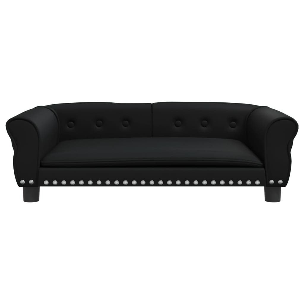 Vidaxl hondenmand 95x55x30 cm kunstleer zwart
