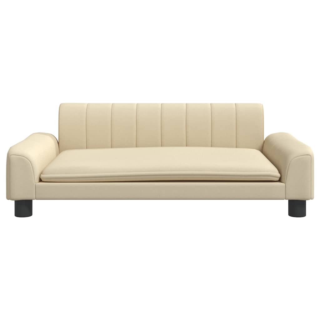 Vidaxl hondenmand 90x53x30 cm stof crèmekleurig