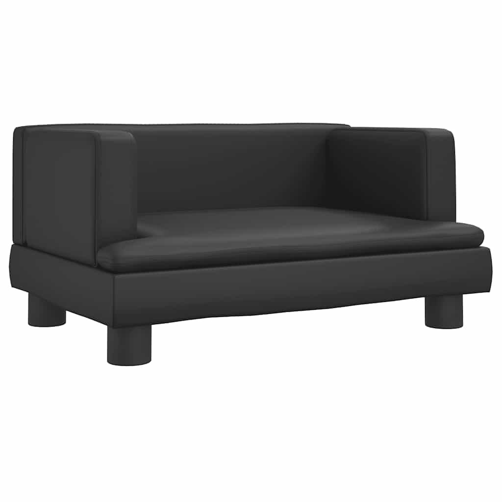 Vidaxl hondenmand 60x40x30 cm kunstleer zwart