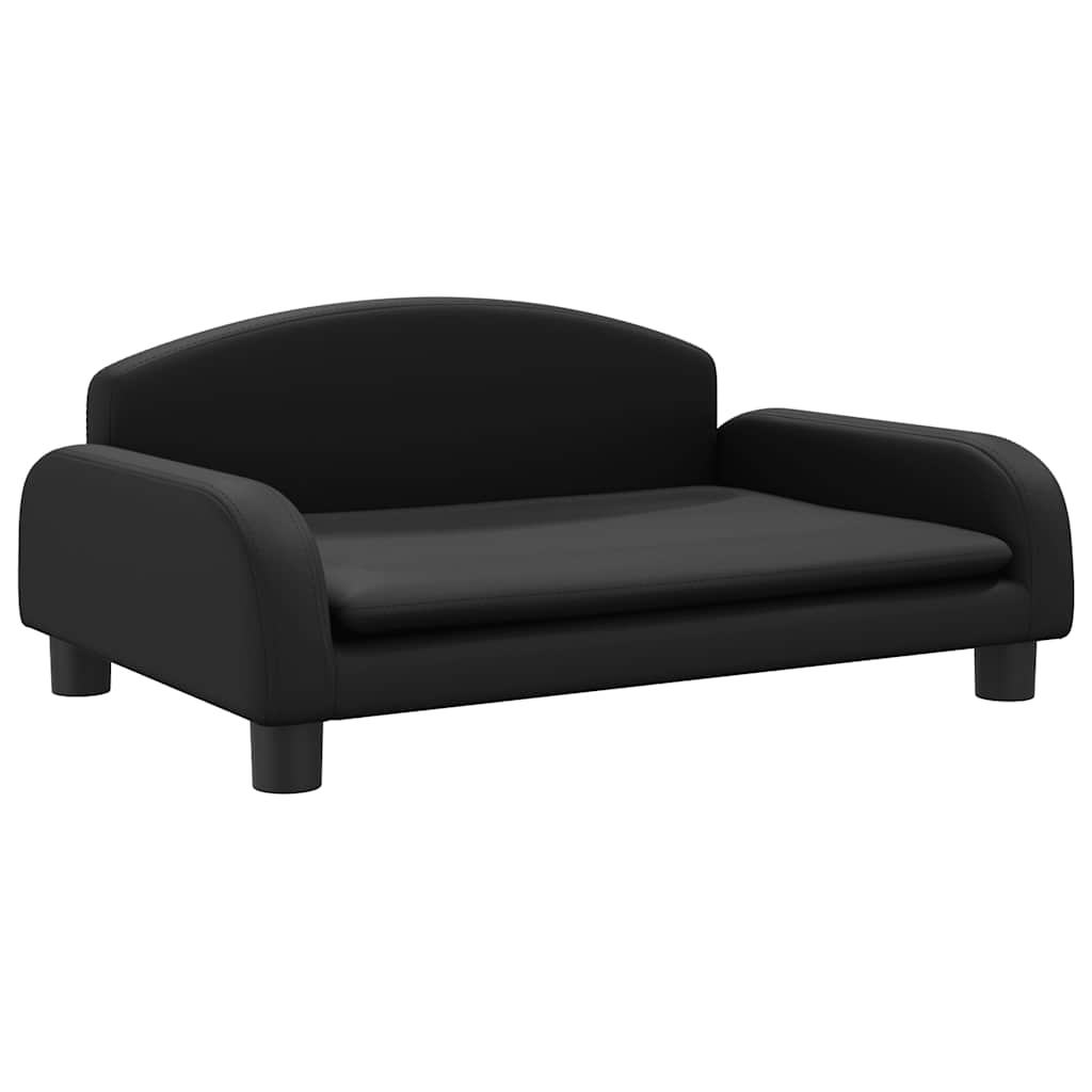 Vidaxl hondenmand 70x45x30 cm kunstleer zwart
