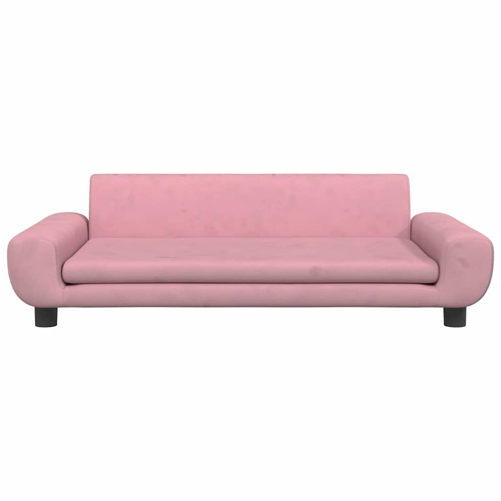 Vidaxl hondenmand 100x54x33 cm fluweel roze