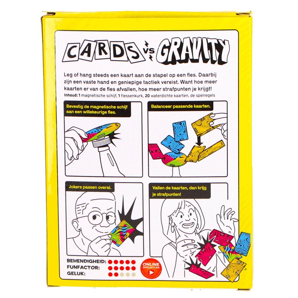 999spelkaarten versus zwaartekracht - kaartspel