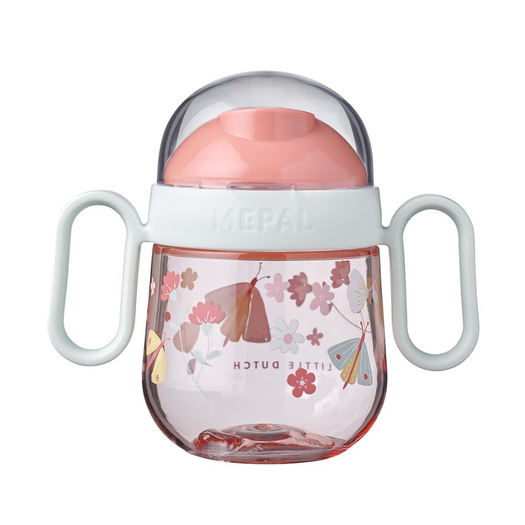 Mepal Antilekbeker Bloemen en Vlinders Roze