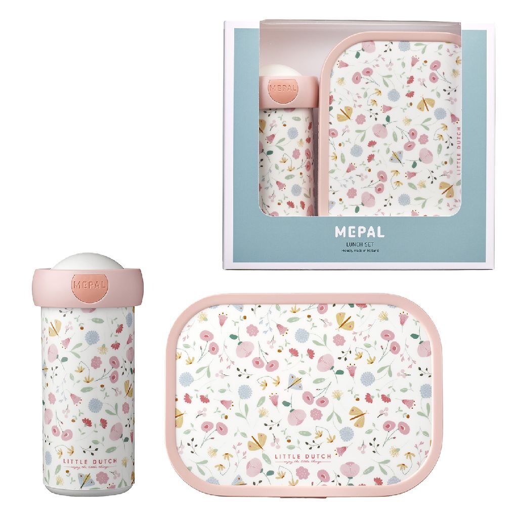 Mepal lunchset Little Dutch bloemen en vlinders