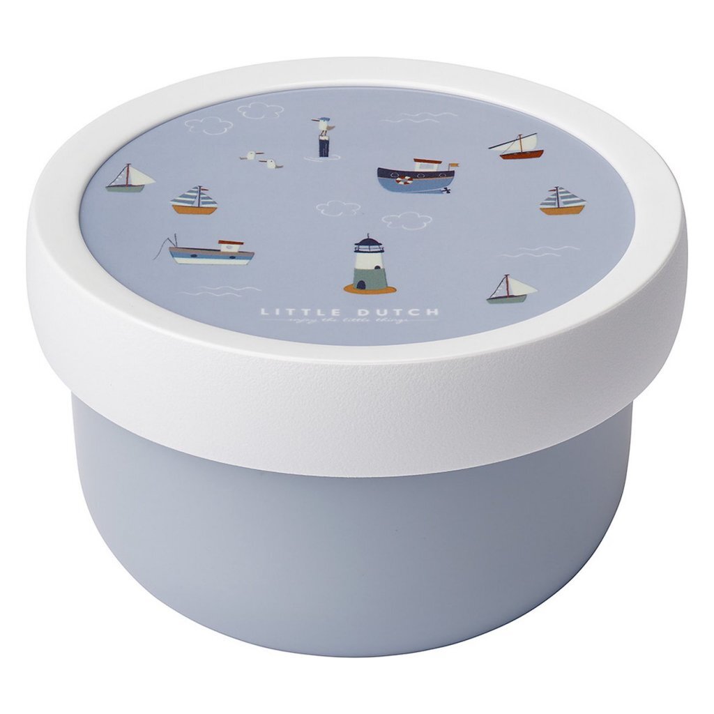 Mepal campus fruitbox sailers bay 300 ml wit blauw