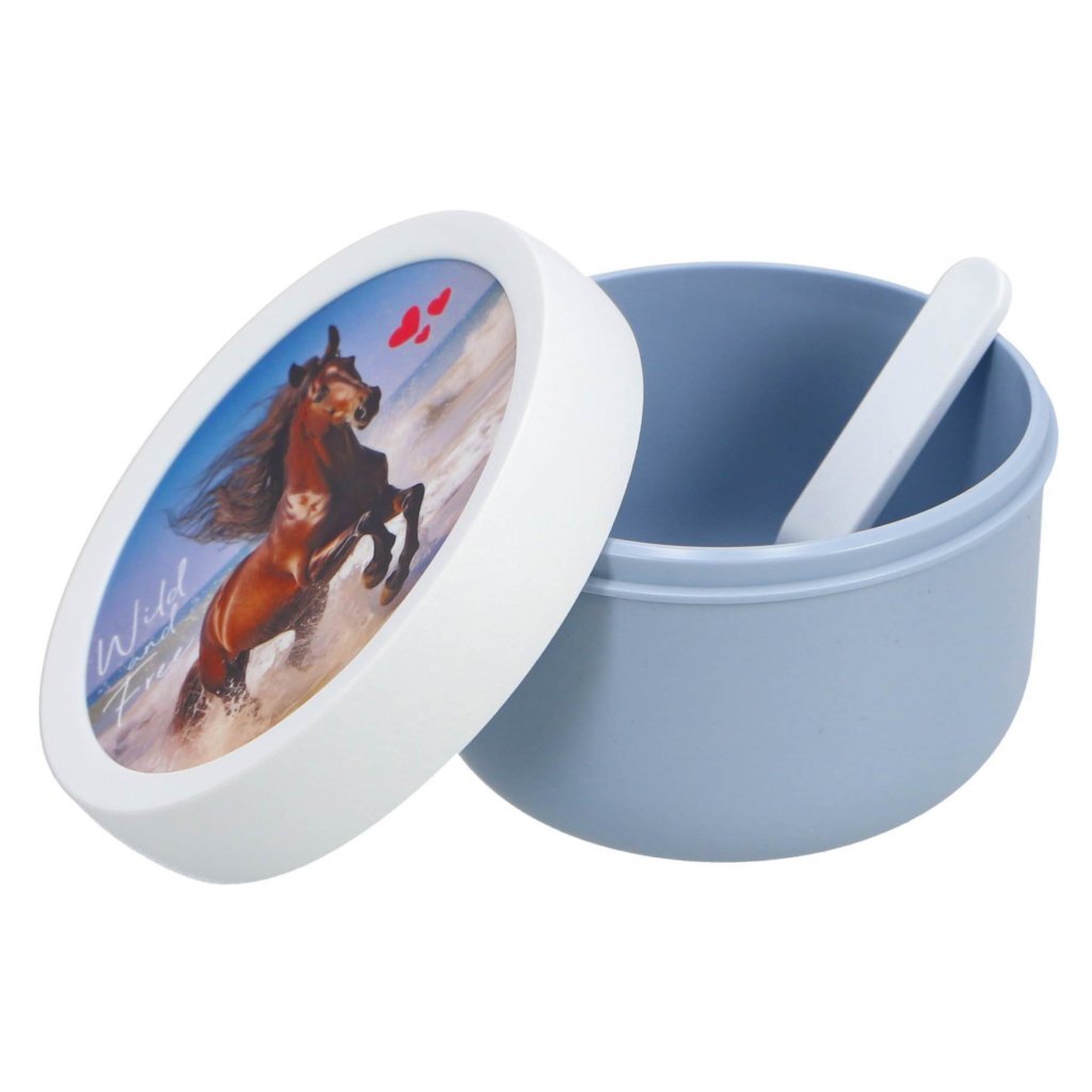 Mepal campus fruitbox 300 ml wild paard wit blauw