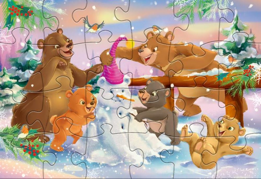 puzzle Ours de Noël junior 24 24 pièces