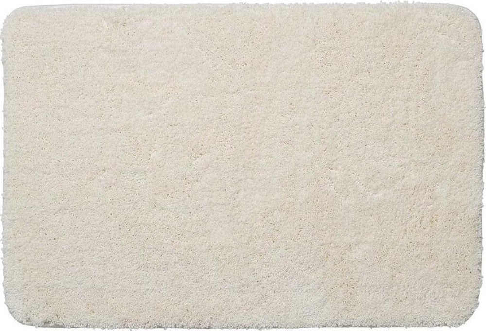 Sealskin angora badmat 60x90 cm polyester gebroken wit