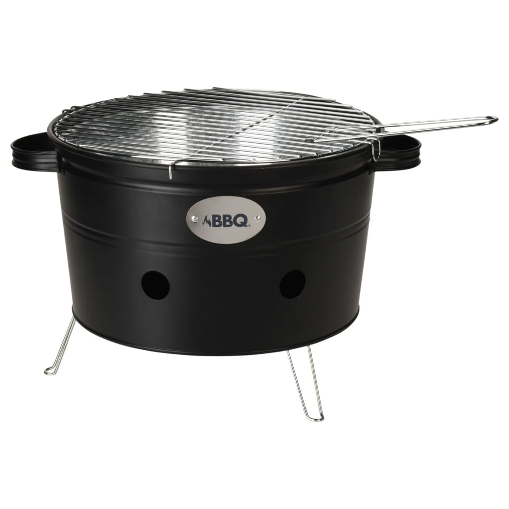 Progarden barbecue-emmer met 2 handvatten 34,5 cm matzwart