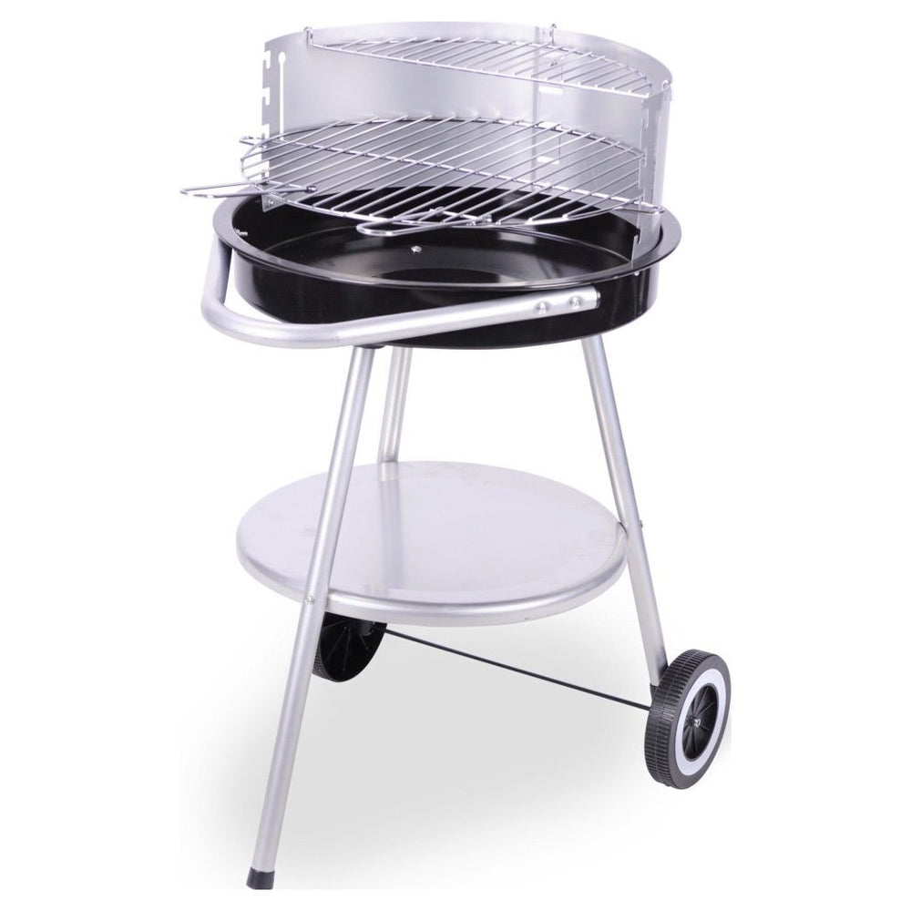 Bbq barbecue 47x77 cm zwart rvs
