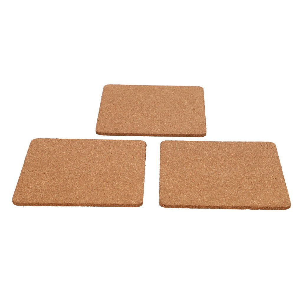 Excellent houseware onderzetter kurk 19x19cm 3 stuks