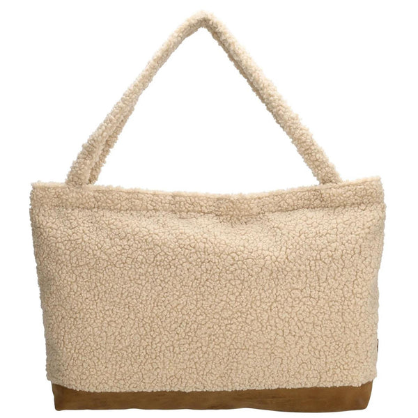 Beagles navarra shopper teddy beige 36x60x9cm polyester