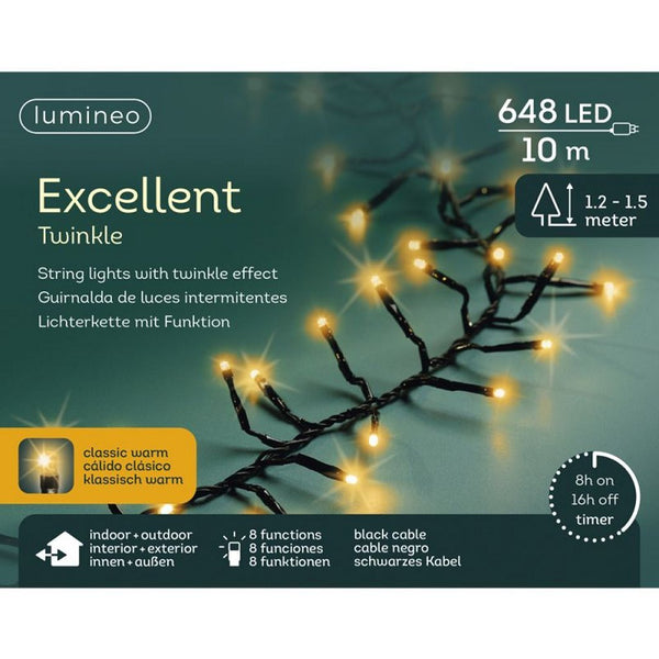 Kaemingk led excellent lights pvc 8 functie twinkel effect buitenl.1000cm