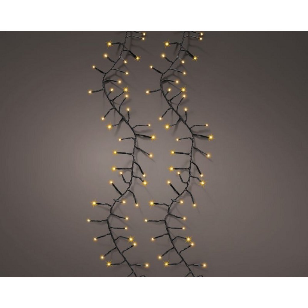 Lumineo led excellent twinkle 648 leds 100 cm zwart warm wit licht