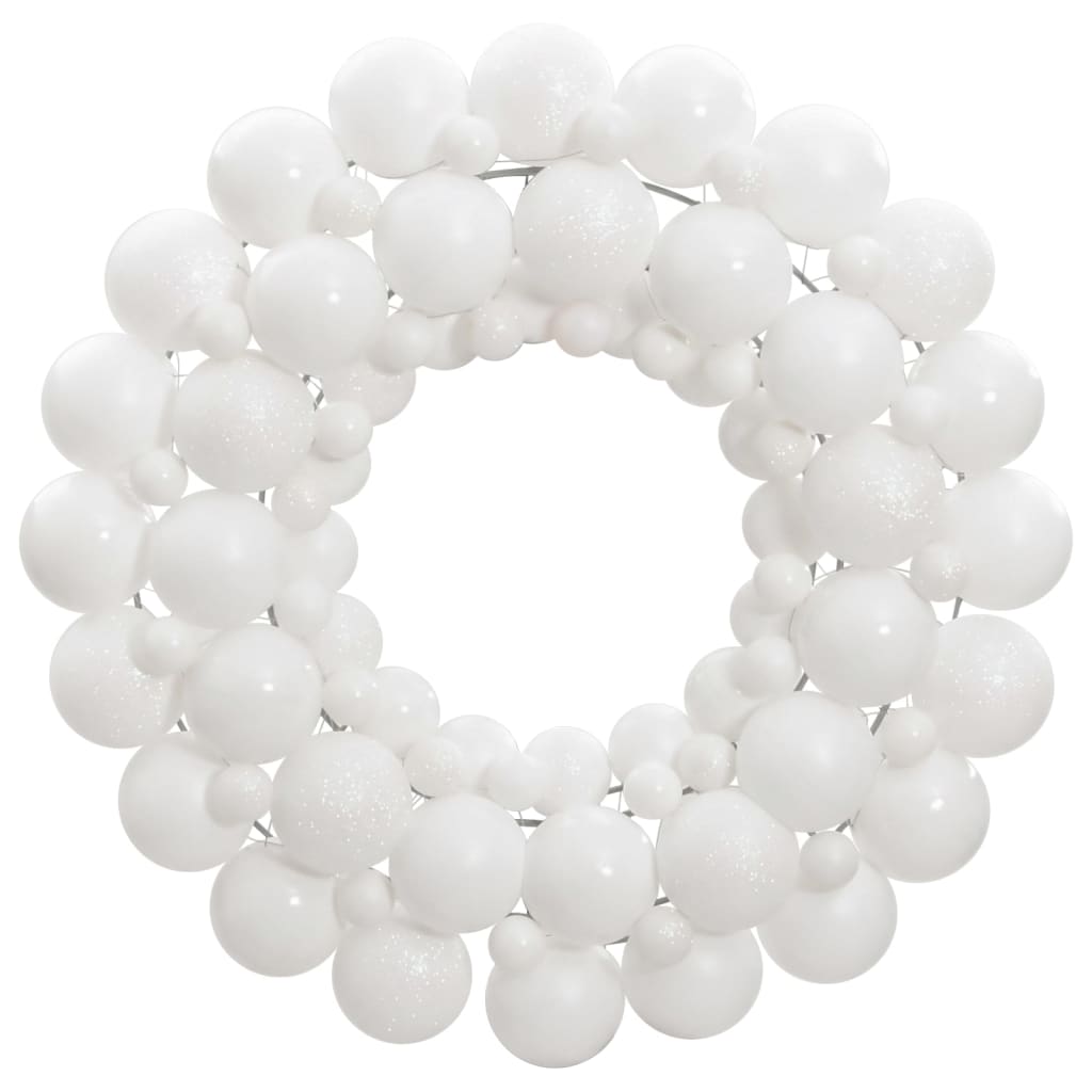 Vidaxl kerstkrans 45 cm piepschuim wit
