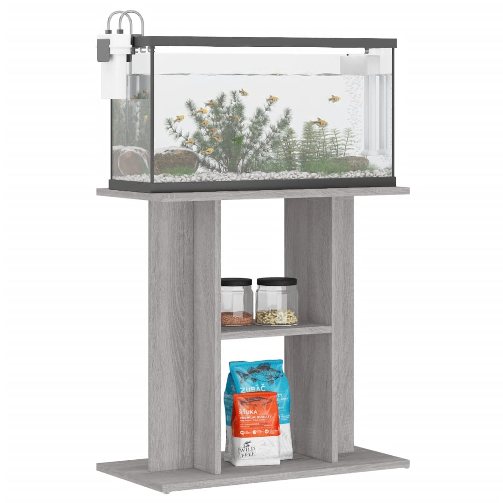 Vidaxl aquariumstandaard sonoma grijs 60x30x60 cm bewerkt hout