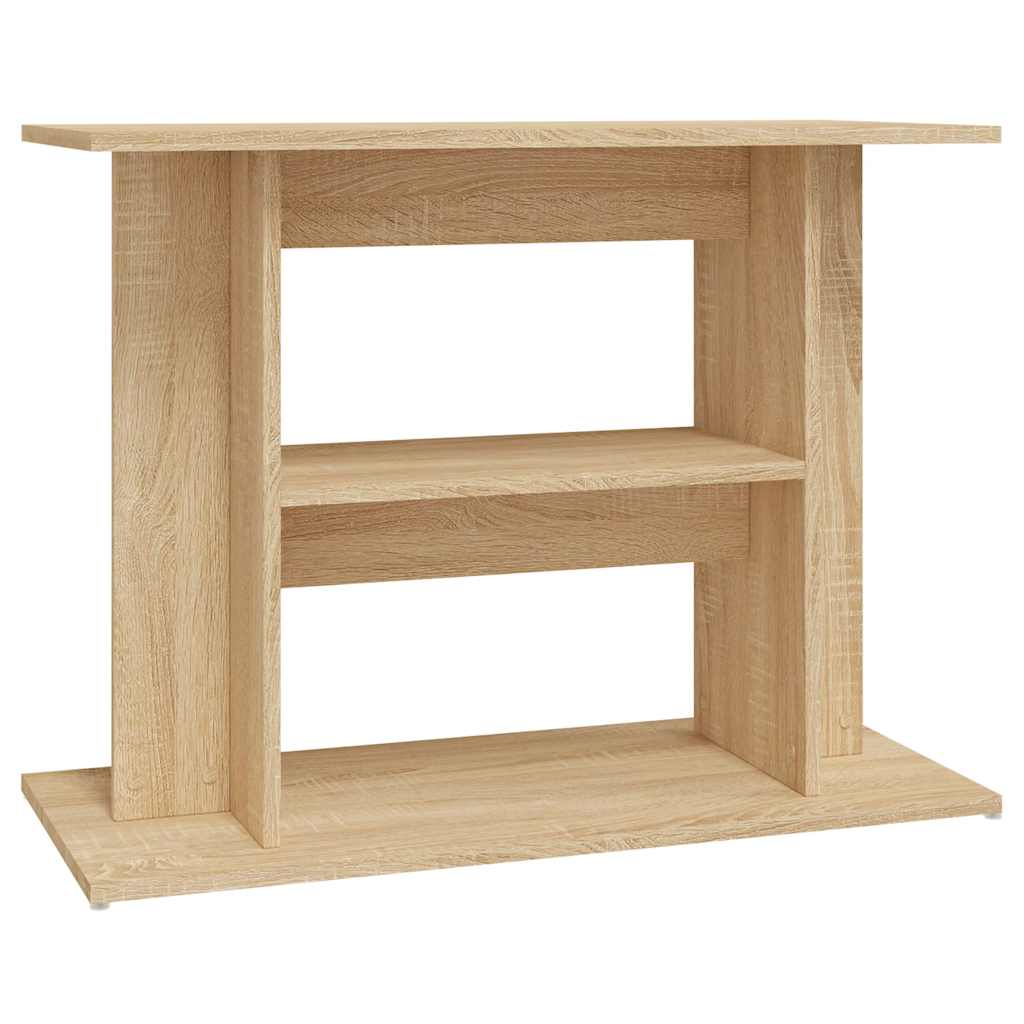 Vidaxl aquariumstandaard 80x35x60 cm bewerkt hout sonoma eikenkleurig