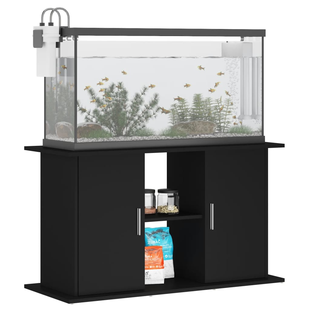 Vidaxl aquariumstandaard 101x41x58 cm bewerkt hout zwart