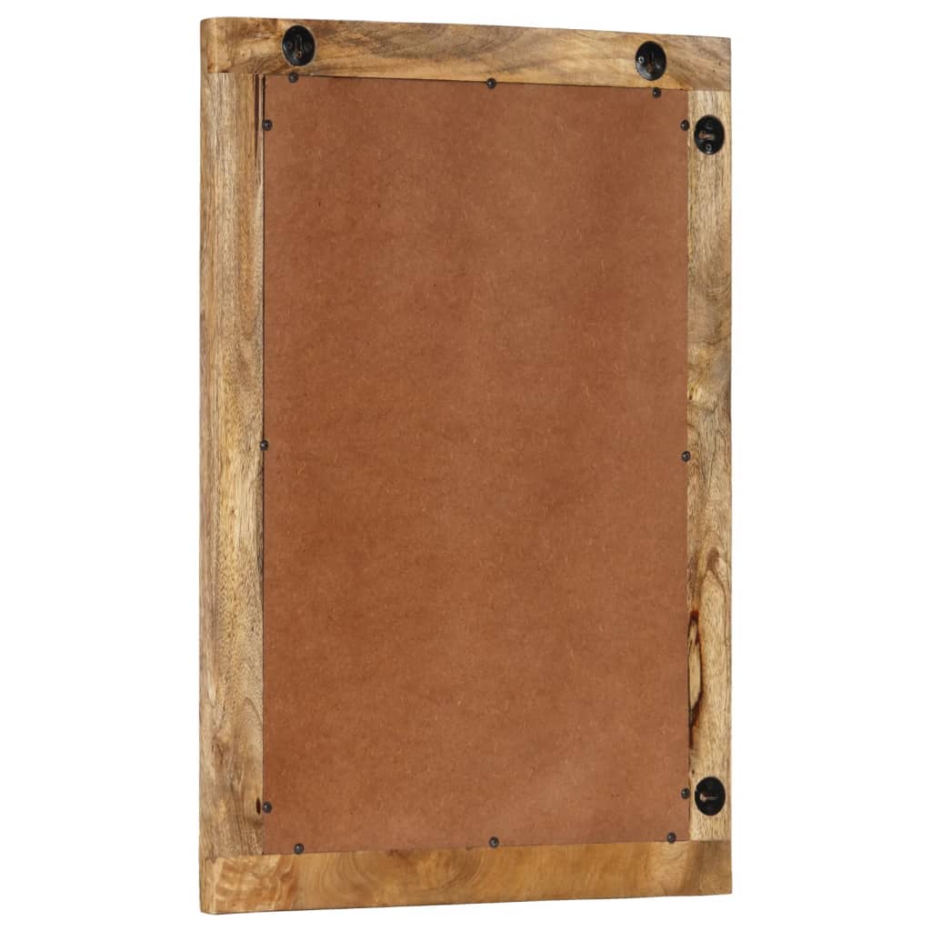 Vidaxl badkamerspiegel 50x70x2,5 cm massief mangohout en glas