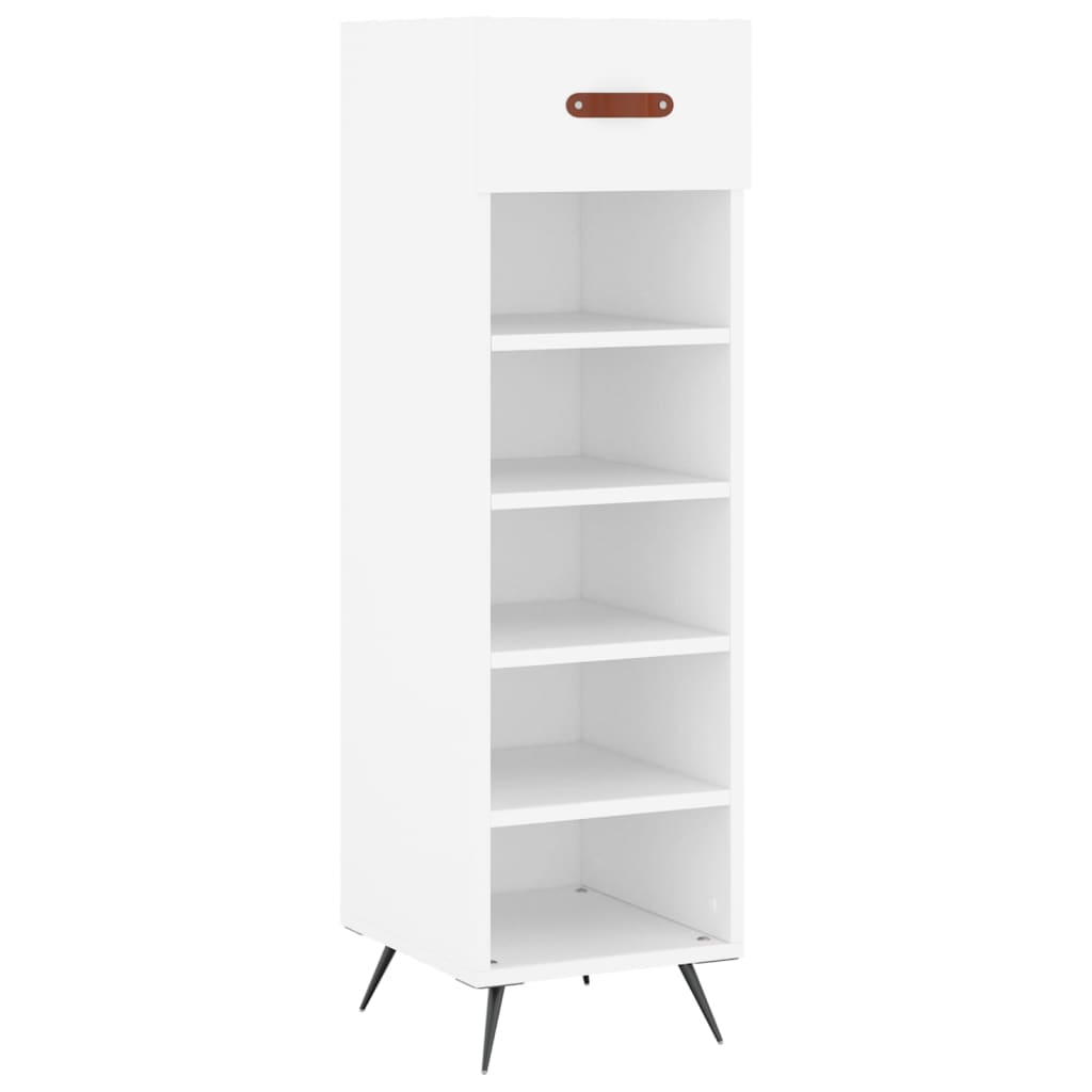 Vidaxl schoenenkast 30x35x105 cm bewerkt hout wit