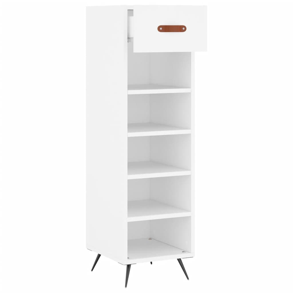 Vidaxl schoenenkast 30x35x105 cm bewerkt hout wit