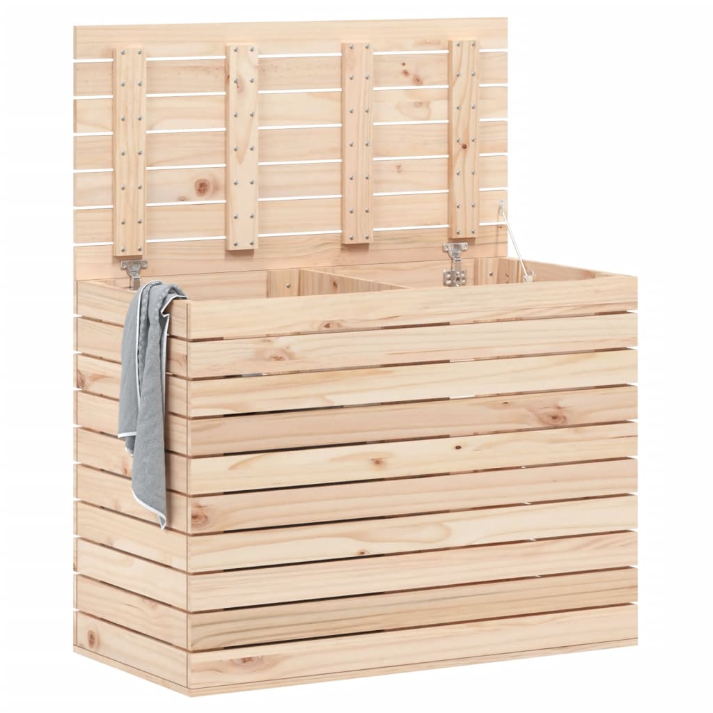 Vidaxl wasmand 88,5x44x66 cm massief groenhout