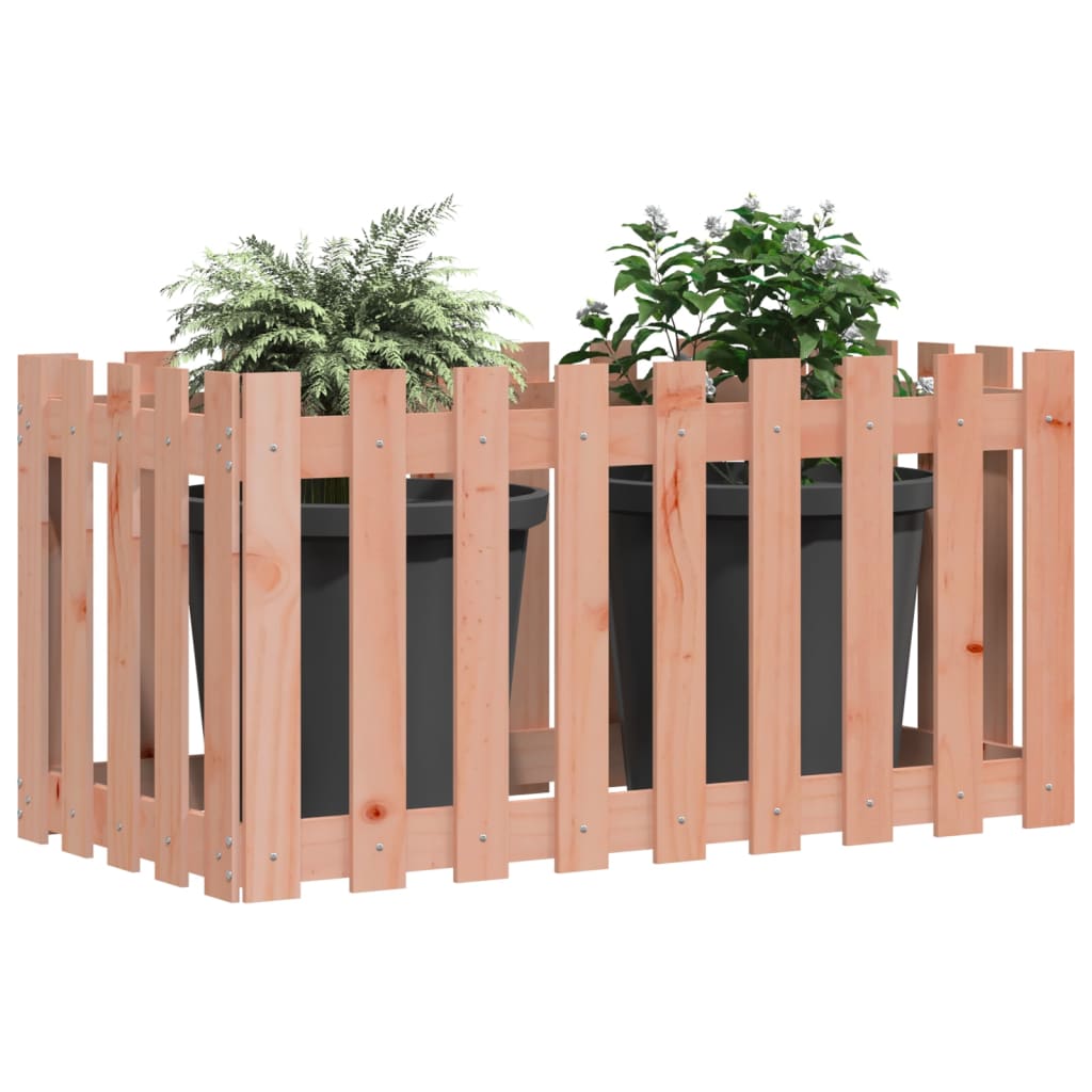 Vidaxl plantenbak klonk hekontwerp 100x50x50 cm massief douglashout