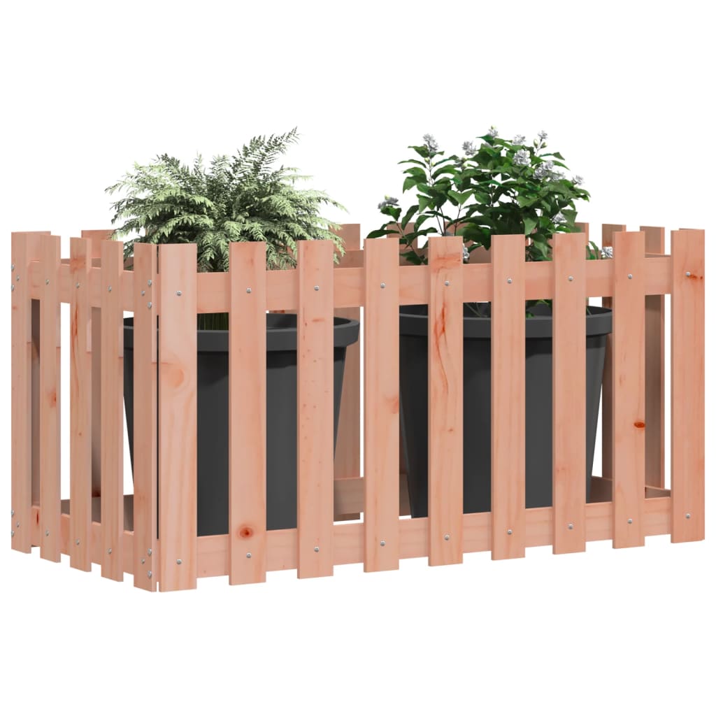 Vidaxl plantenbak verlicht hekontwerp 100x50x70 cm massief douglashout