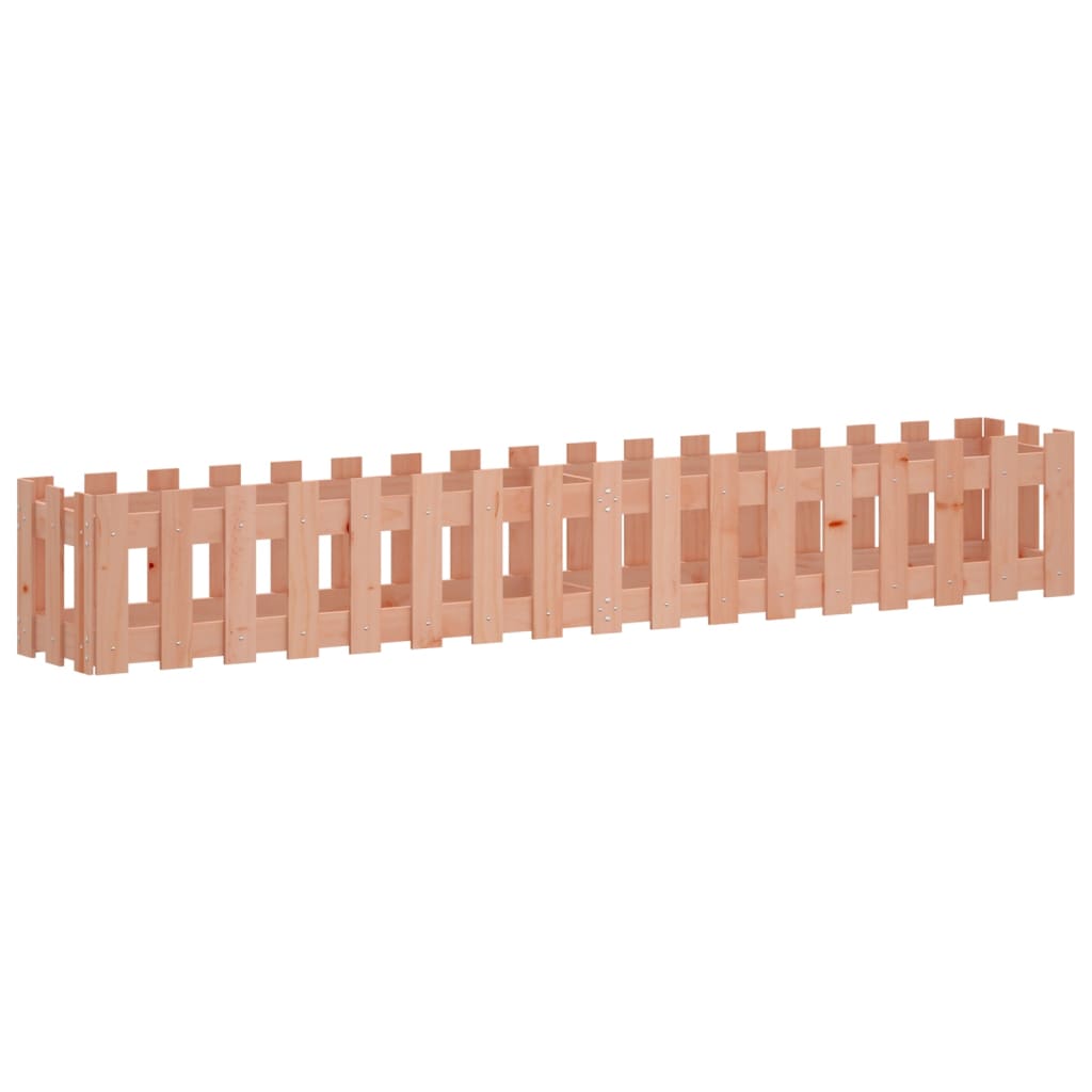 Vidaxl plantenbak verlicht hekontwerp 200x30x30 cm massief douglashout