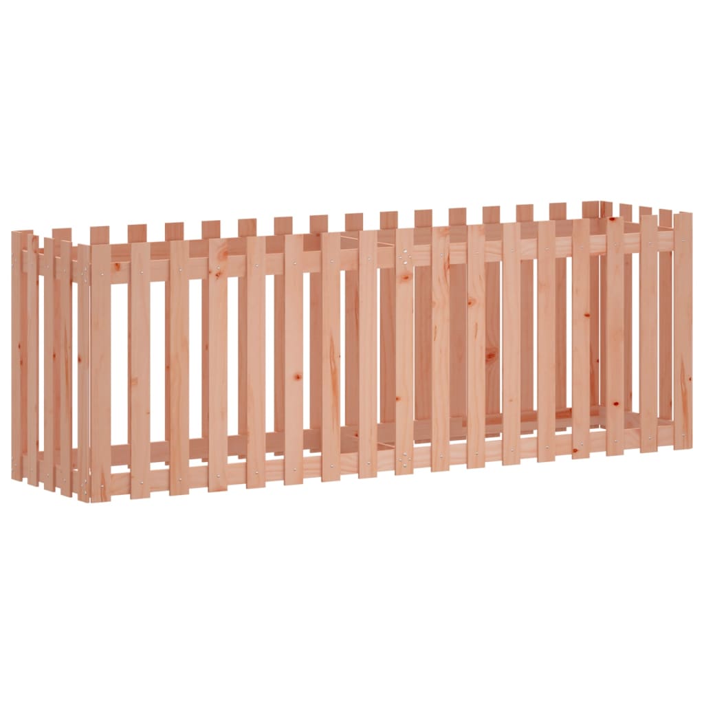 Vidaxl plantenbak verlicht hekontwerp 200x50x70 cm massief douglashout