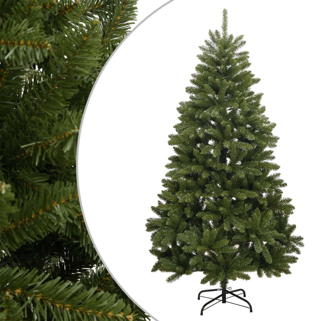 Vidaxl kunstkerstboom met scharnieren en standaard 270 cm groen