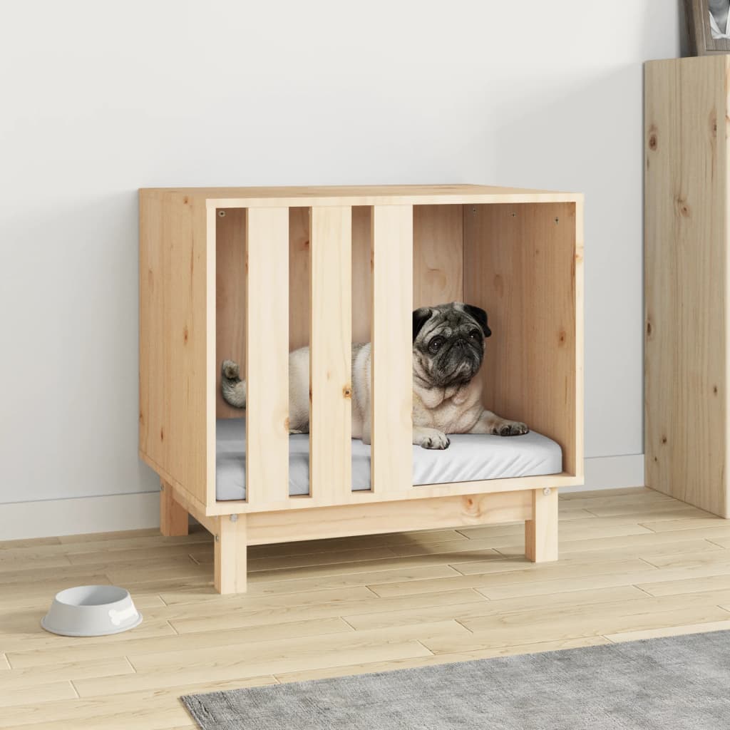 VidaXL Hondenhok 60x45x57 cm massief groenhout