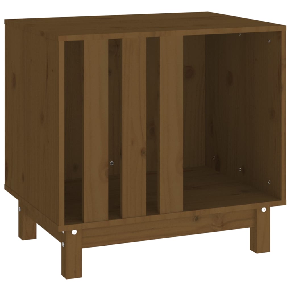 Vidaxl hondenhok 60x45x57 cm massief groenhout honingbruin