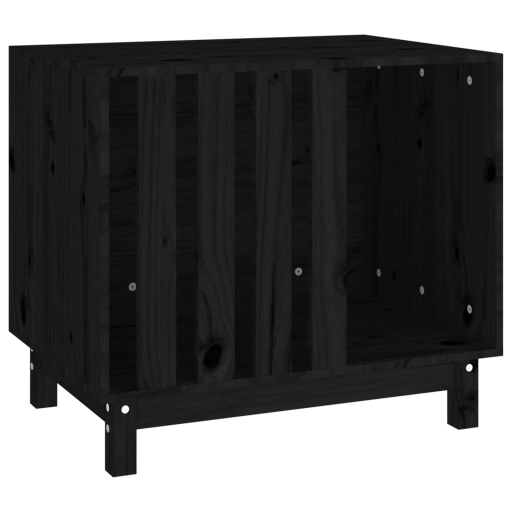 VidaXL Hondenhok 70x50x62 cm massief groenenhout zwart