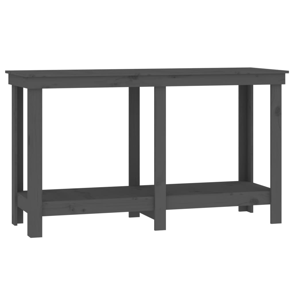Vidaxl werkbank 140x50x80 cm massief groenenhout grijs