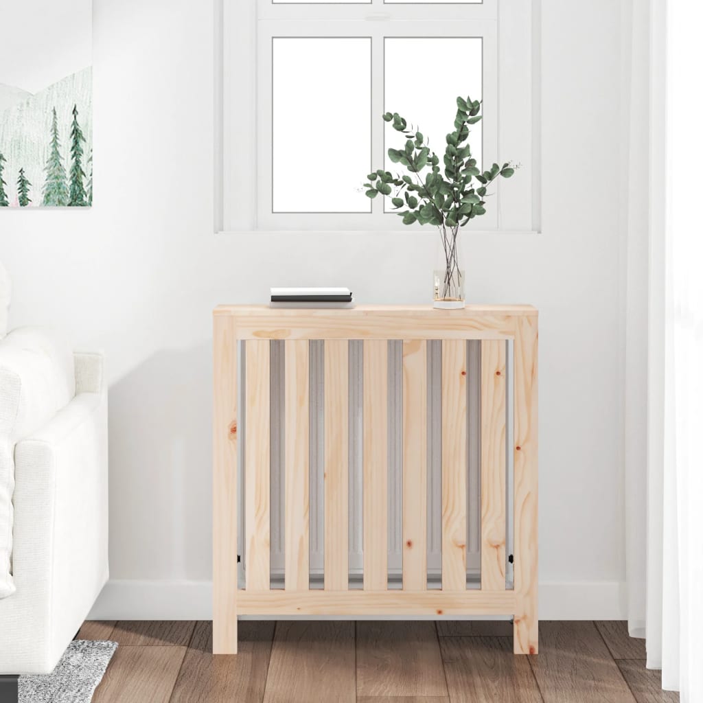 Vidaxl radiatorombouw 79,5x19x84 cm massief groenhout