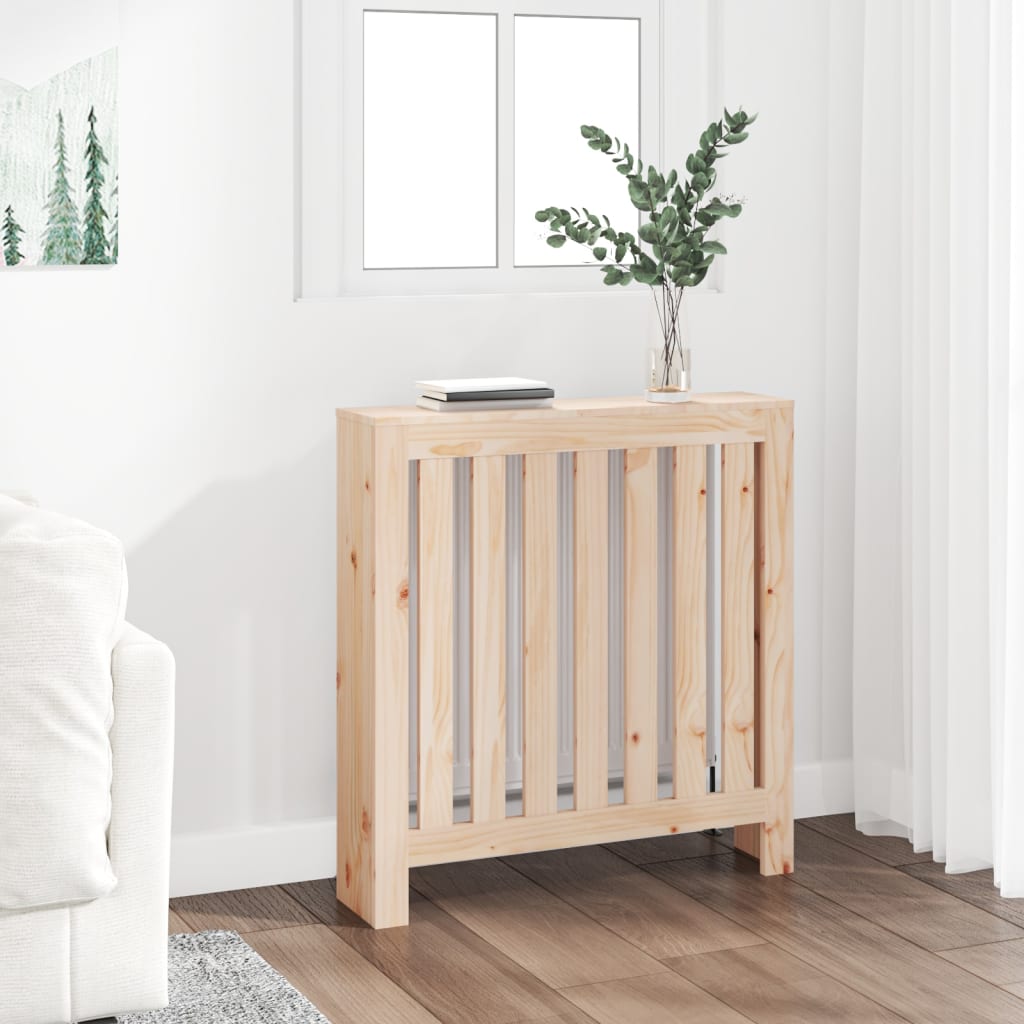 Vidaxl radiatorombouw 79,5x19x84 cm massief groenhout