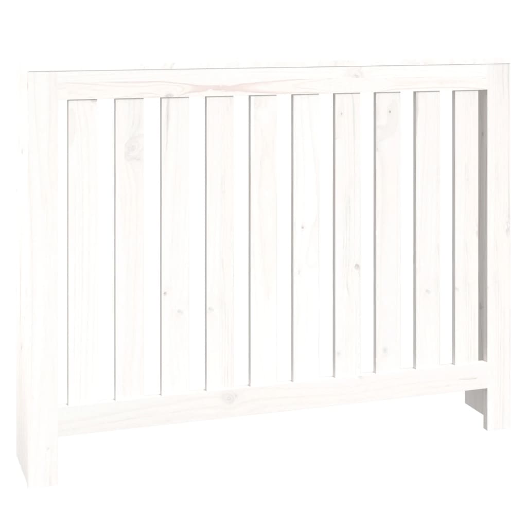 Vidaxl radiatorombouw 108,5x19x84 cm massief groenhout wit