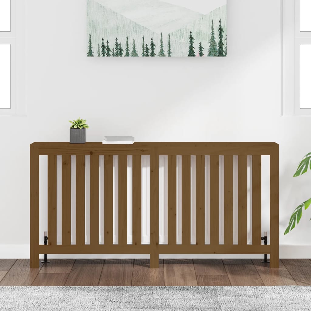 VidaXL Radiatorombouw 169x19x84 cm massief groenhout honingbruin