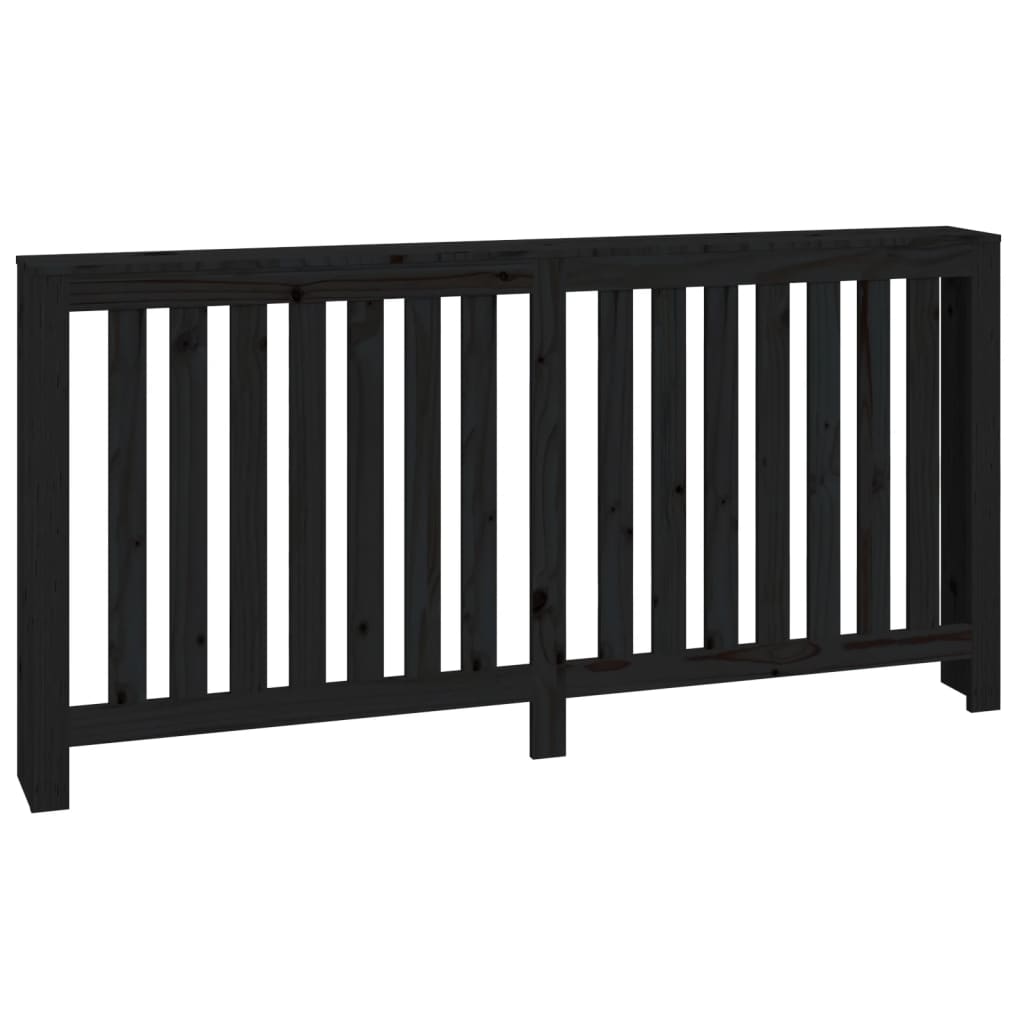 VidaXL Radiatorombouw 169x19x84 cm massief groenenhout zwart
