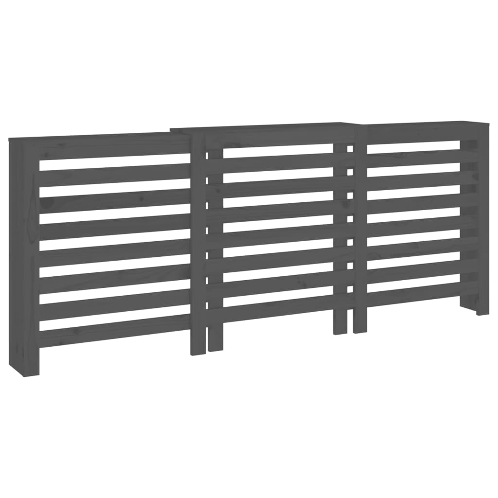VidaXL Radiatorombouw 210x21x85 cm massief groenenhout grijs