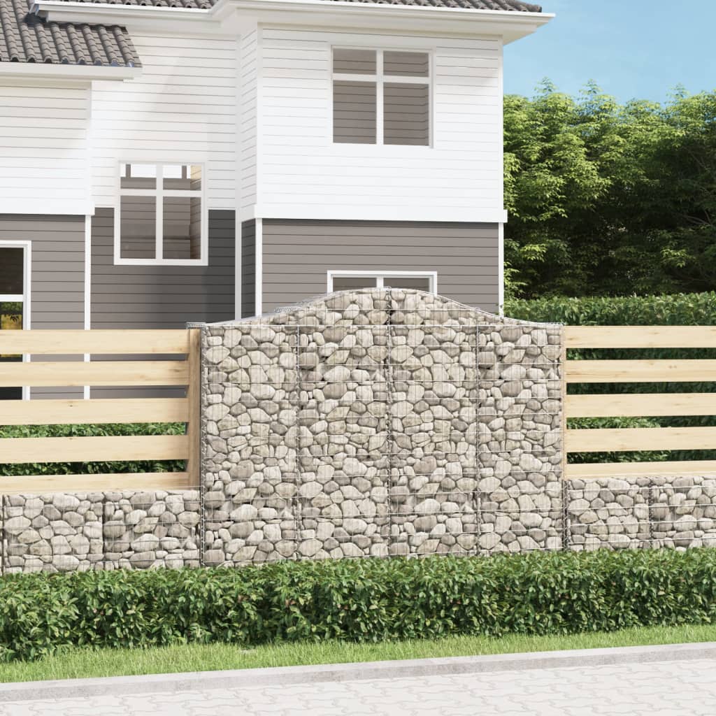 VidaXL Schanskorven 5 st gewelfd 200x50x160 180 cm ijzer