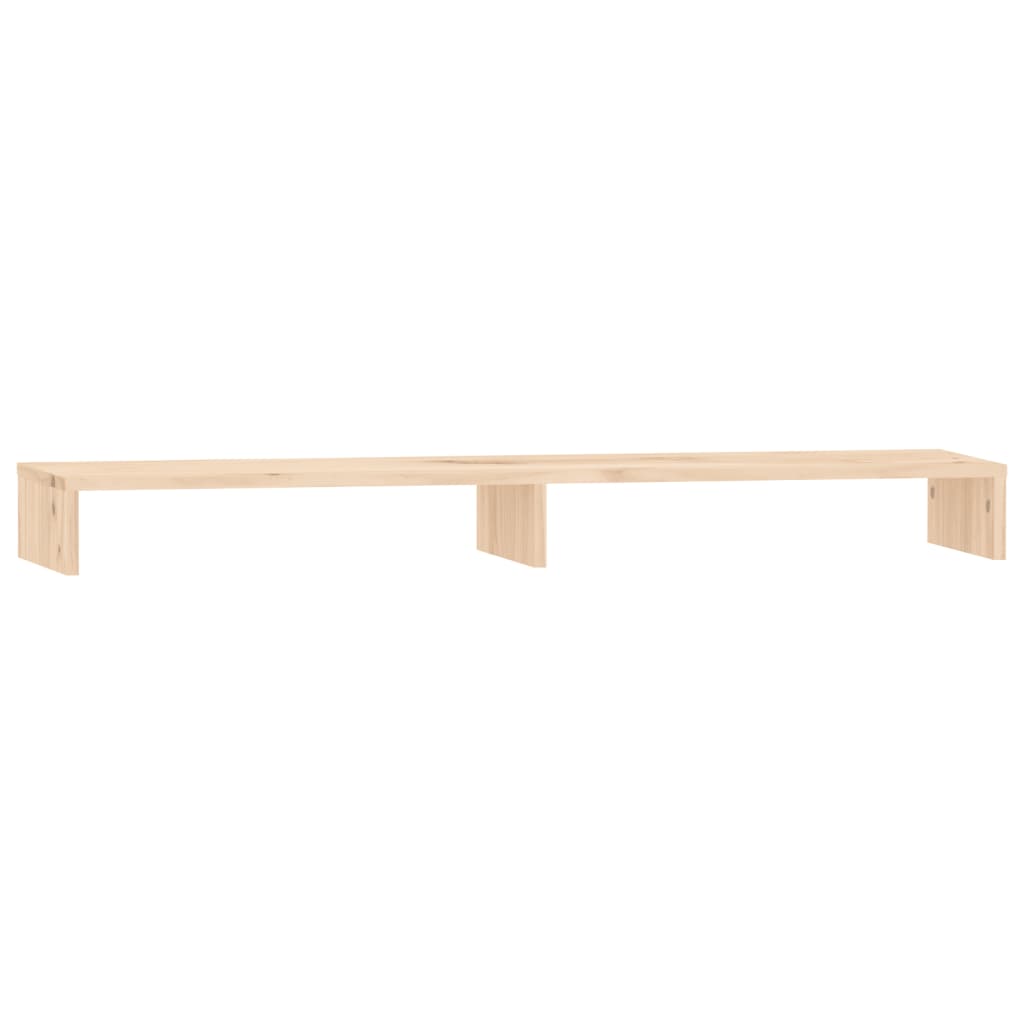 Vidaxl monitorstandaard 100x27x10 cm massief groenhout