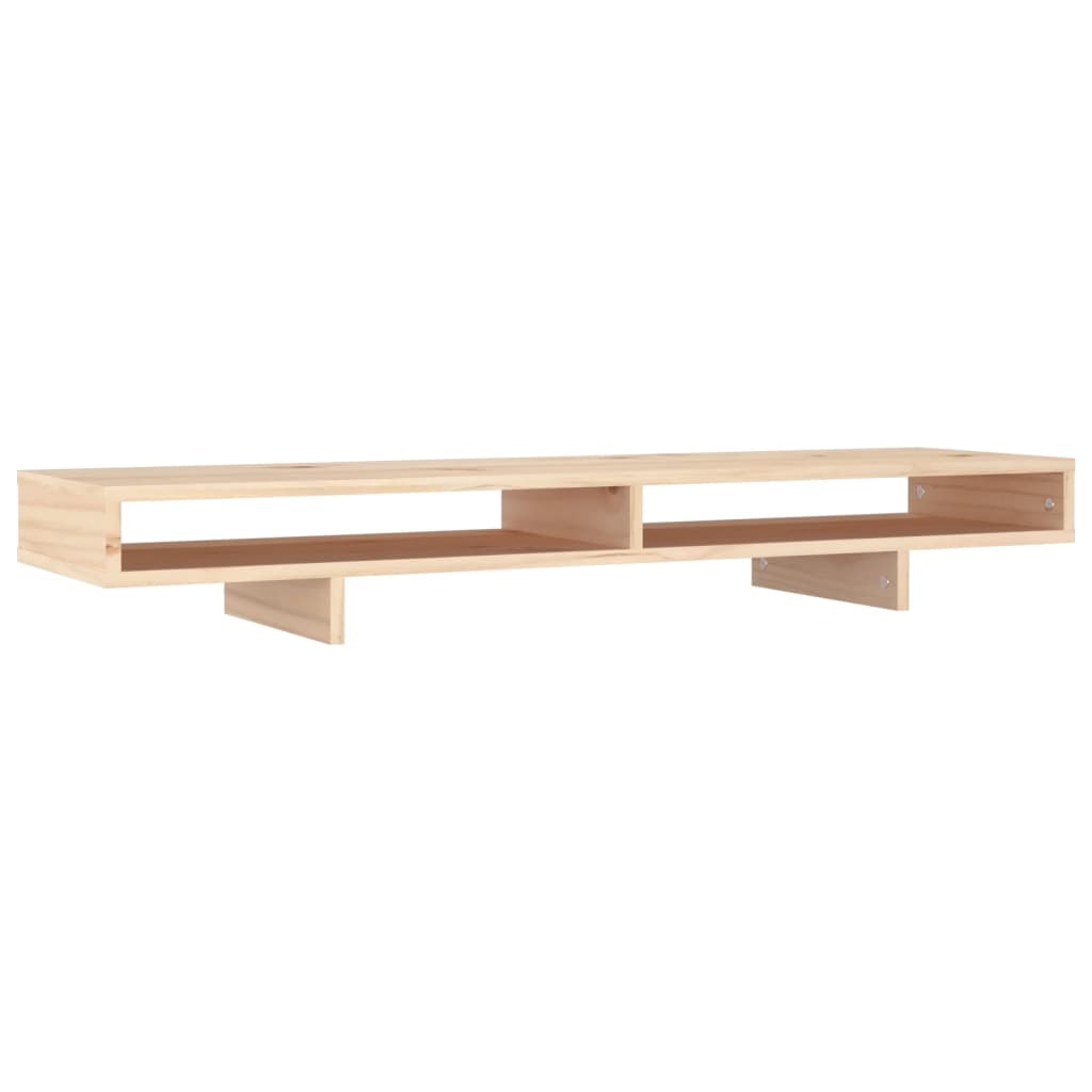 Vidaxl monitorstandaard 100x27x14 cm massief groenhout