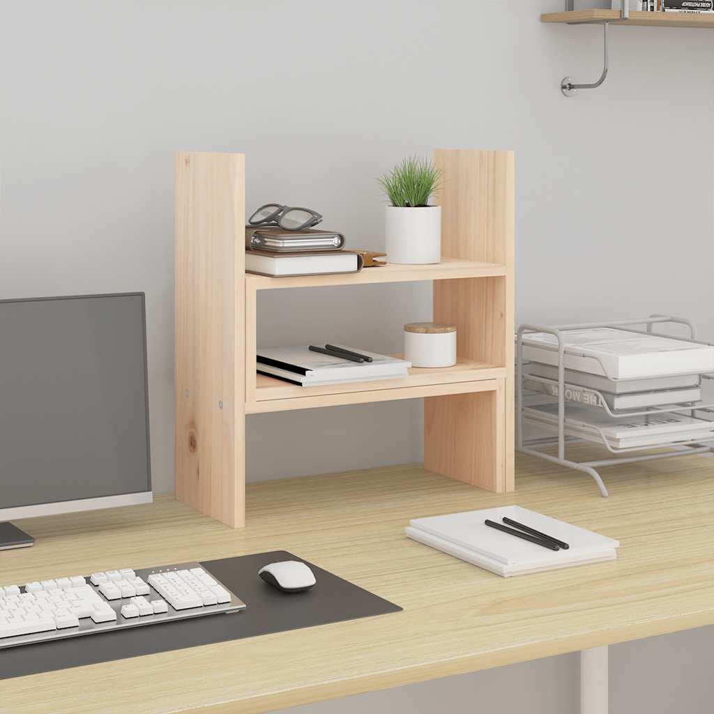 Vidaxl monitorstandaard (39-72)x17x43 cm massief groenhout