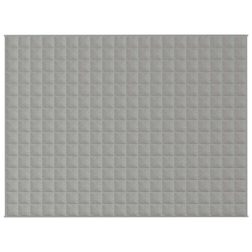 Vidaxl verzweringsdeken 150x200 cm 7 kg stof grijs
